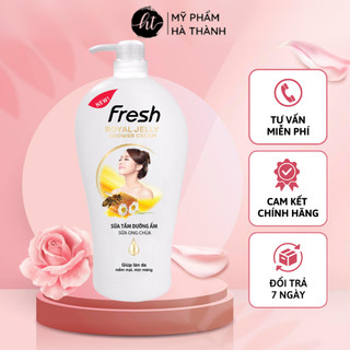Sữa Tắm Fresh Dê Ong Chúa 1200ml FREESHIP Sữa Tắm Dưỡng Ẩm Trắng Da Cam Kết Hàng Chính Hãng - HT199