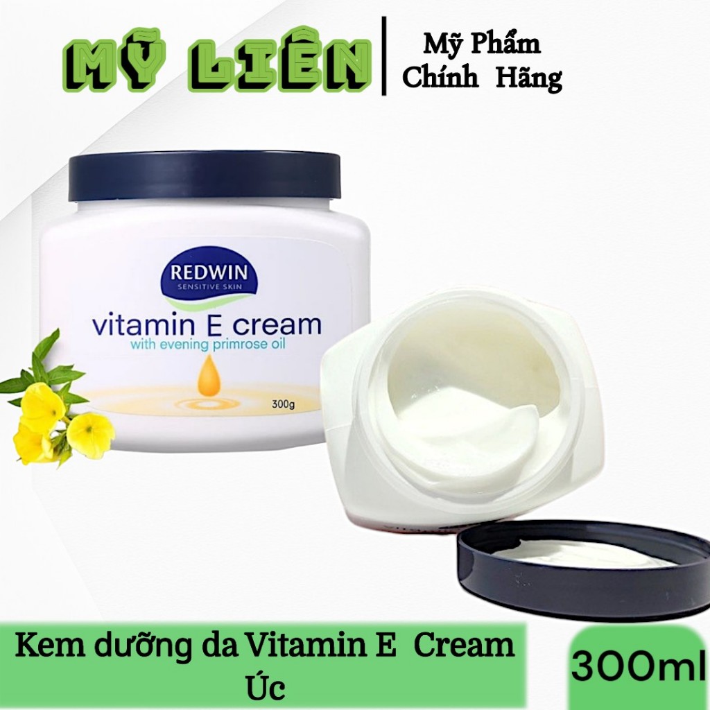 Kem dưỡng da Vitamin E Redwin Cream (hũ 300gr) Úc