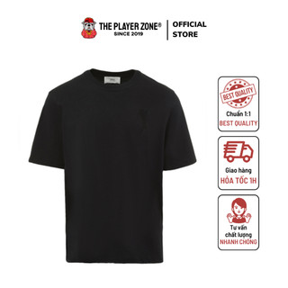 À Mí Tee - Áo Thun À Mí Heart Logo Embroidered Best Quality (Black)