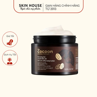Bơ Dưỡng Cocoon - Bơ Dưỡng Thể Cà Phê Đắk Lắk Cocoon 200ml Cho làn Da Sáng Mịn