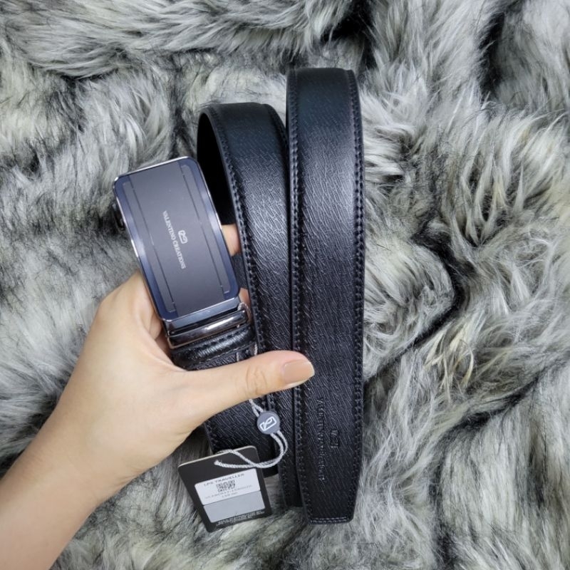 Sẵn thắt lưng dây nịt kéo trượt Valentino slide buckle