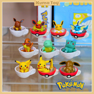 Mô hình Pokemon Cafe mini siêu cute Pikachu, Eevee, Charmander, Bullbasaur, Quirtle - Figure đồ chơi pokemon