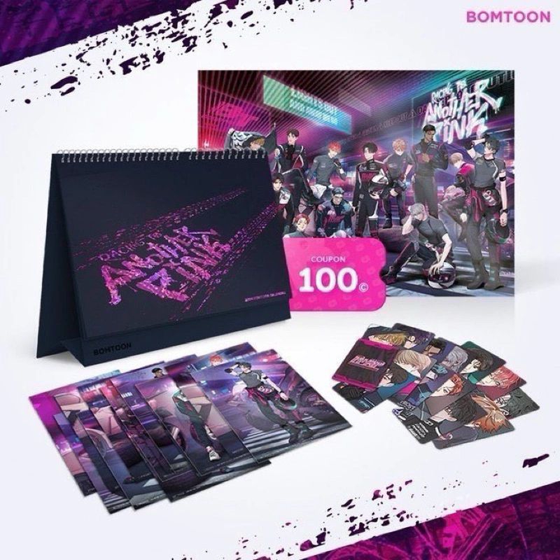 [Official-Limited]Card+ảnh in set lịch boomtoon,photocards,manhwa,goods manhwa, lowtieintwight,bjale