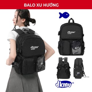 Balo đi học nữ màu đen DKMV Plastic Box Backpack | K-P07
