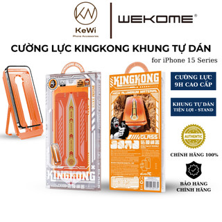 Cường lực trong suốt wekome kingkong dành cho iphone 15 pro max | iphone 15 pro | iphone 15 plus | iphone 15
