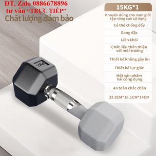 Tạ tay lục giác bọc cao su 20kg, hàng cao cấp, shop cung cấp sỉ lẻ các loại tạ giá tốt, tư vấn trực tiếp