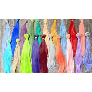  TG-tóc giả 25cm may tóc ,làm wig cho búp bê nhiều màu sắc 