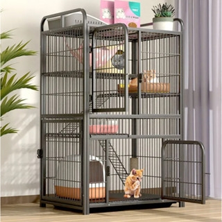 Nâng cấp mới Chuồng nuôi thú cưng biệt thự chó mèo trong nhà tầng 3/4 rộng rãi, tự do, thoải mái Lồng thú cưng chuồng