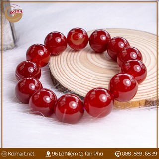Vòng tay mã não đỏ goda - 16 li
