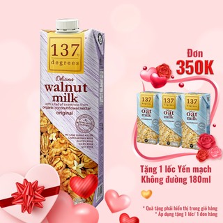 Sữa Hạt Óc Chó Nguyên Chất 137 Degrees (Hộp 1000ML)