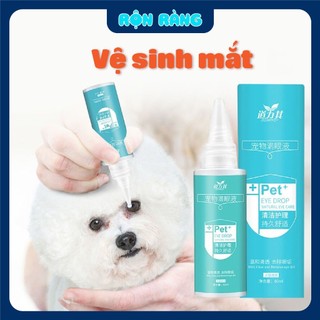 Vệ sinh mắt cho thú cưng 60ml - Chăm sóc mắt cho chó mèo
