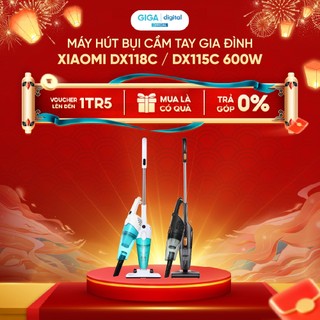 Máy hút bụi cầm tay gia đình Xiaomi DX118C / DX115C -  Công suất 600W 3 đầu hút, dây 4.5m