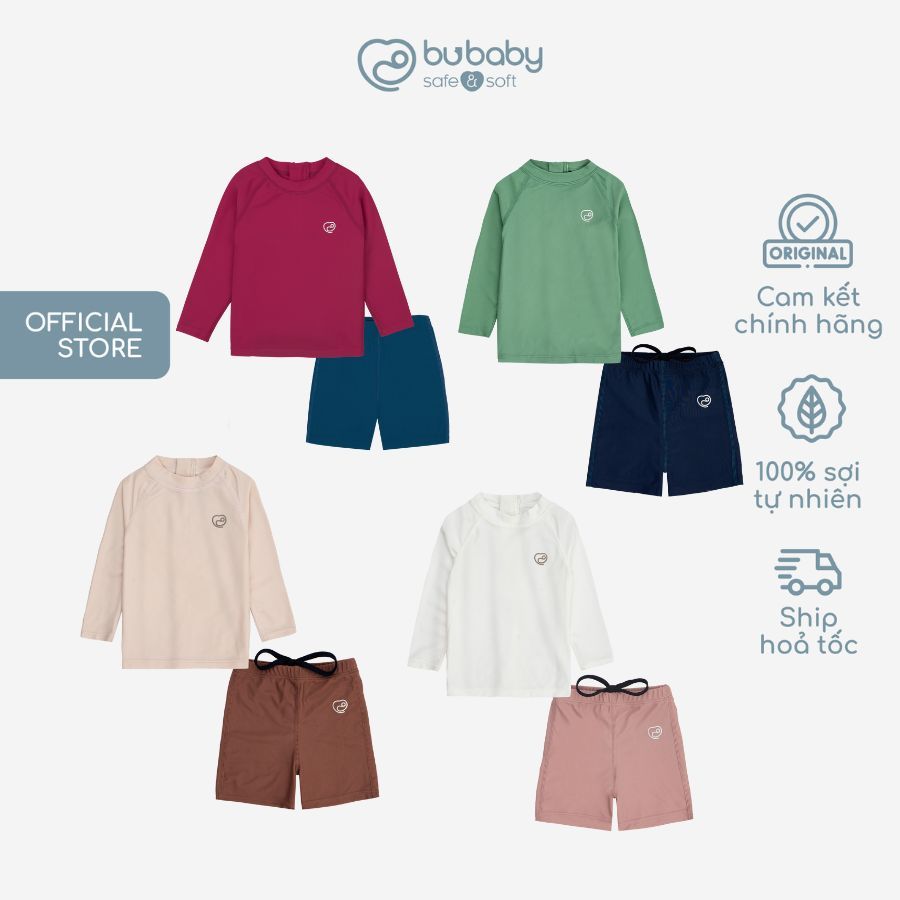 Tổng hợp bộ bơi rời UPF 50+ BU Aqua | Quần áo BU Baby chính hãng