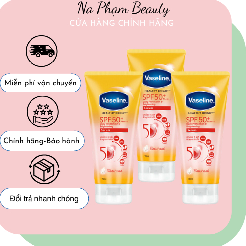 Serum Dưỡng Thể Chống Nắng Vaseline Healthy Bright SPF 50+ PA++++ 70ml