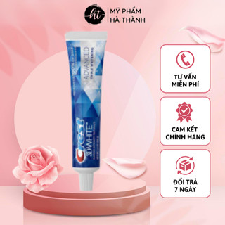 Kem Đánh Răng CREST 3D WHITE ADVANCED 158Gram Hàng Mỹ Siêu Trắng Chắc Khỏe Thơm Mát Bảo Vệ Men Răng - HT182