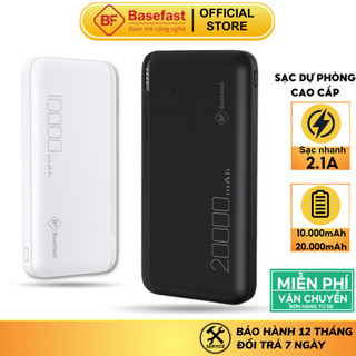 Sạc dự phòng 20000mAh Basefast Pin công nghệ chống cháy nổ thiết kế gọn nhẹ dùng cho lP Samsung Oppo