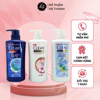 Dầu gội Clear Thái Lan 450ml, bạc hà, anh đào,men, cam kết hàng nhập khẩu chính hãng -HT083