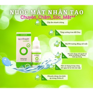 Nước nhỏ mắt nhân tạo Avizor Lacrifresh comfort 15ml- Tây Ban Nha
