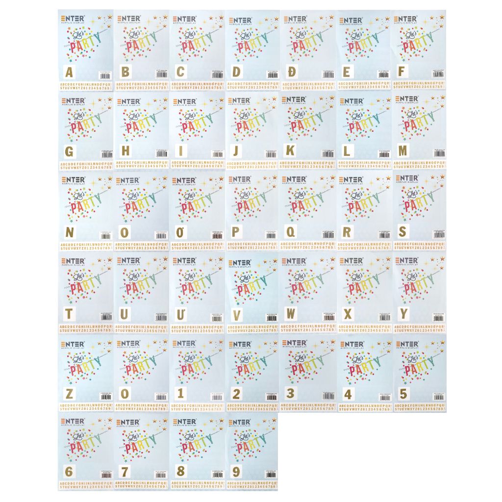 Chữ số formex 20cm dày 5mm