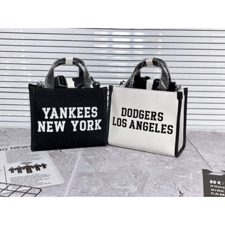 Túi tote mlb jacquard varsity ny / la
