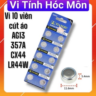 Pin AG13 / LR44W / 357A / CX44(1 vĩ 10 viên)