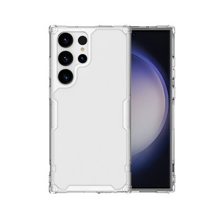 Ốp lưng S22 Ultra / S23 Ultra / S24 Ultra Nillkin Nature TPU Pro - Trong suốt - Viền dẻo - Chống sốc - Mặt lưng PC cứng