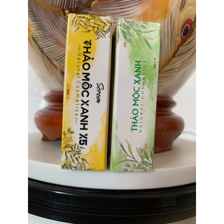 Combo Serum Thảo Mộc Xanh (1 Face - 1 Vàng - 1 Xanh)