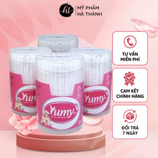 Bông ngoáy tai Yumy (lọ 160 que), mềm mại, tiệt trùng tinh khiết,chất lượng châu Âu -HT084