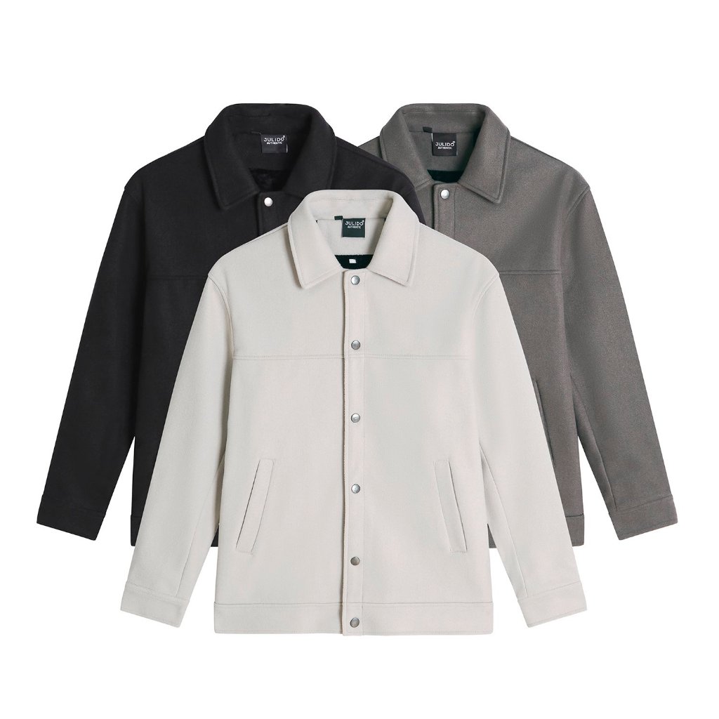 Aó khoác dạ nam nữ kẻ hai lớp JULIDO | BigBuy360 - bigbuy360.vn