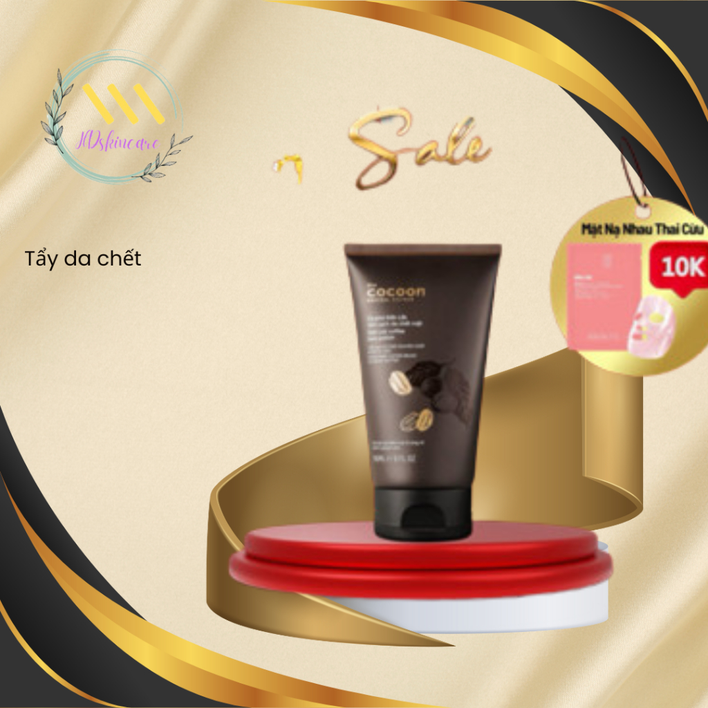 Tẩy da chết mặt cà phê Đắk Lắk Cocoon (Dak Lak coffee face polish) cho làn da sạch sẽ ,mềm mại 150ml