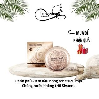 Phấn nền Sivanna kiềm dầu nâng tone chống nước suốt 24h cam kết không trôi không bết dính siêu mịn