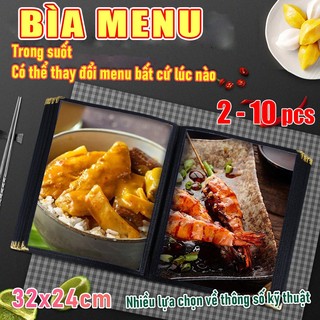 Sổ menu nhiều kích thước,Bìa menu trang 4/6/8 Kích thước,sự lựa chọn hoàn hảo cho các nhà hàng, quán bar hay tiệm ăn