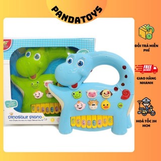 (KÈM PIN)Đồ chơi Đàn piano hình con vật cao cấp,Đàn Piano hình con bò,khủng long đèn sáng nhấp nháy