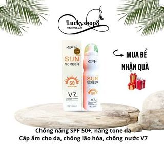 [Mua 3 tặng 1] Xịt chống nắng V7 lên tone trắng da k tỳ vết, chống nắng 50+ Hàn Quốc ko bết dính [cam kết Chính hãng]