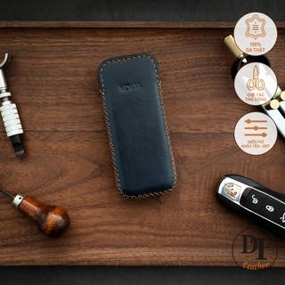 Bao da điện thoại N0KIA 6700,  8800 - Đồ da Handmade - Da bò nhập khẩu - Màu xanh navy