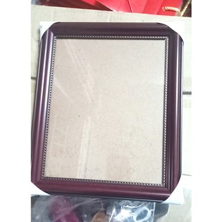 Khung ảnh 13x18 và 15x21 màu nâu viền chấm bi