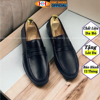 Giày lười nam da bò đế cao su khâu siêu bền HQC SHOES HQ-021