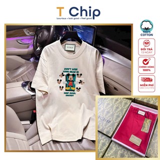 (Full Box) Áo thun tay lỡ form rộng TChip Mã H302 - Áo thun nam nữ cổ tròn unisex nhiều màu lựa chọn Oversize in hình