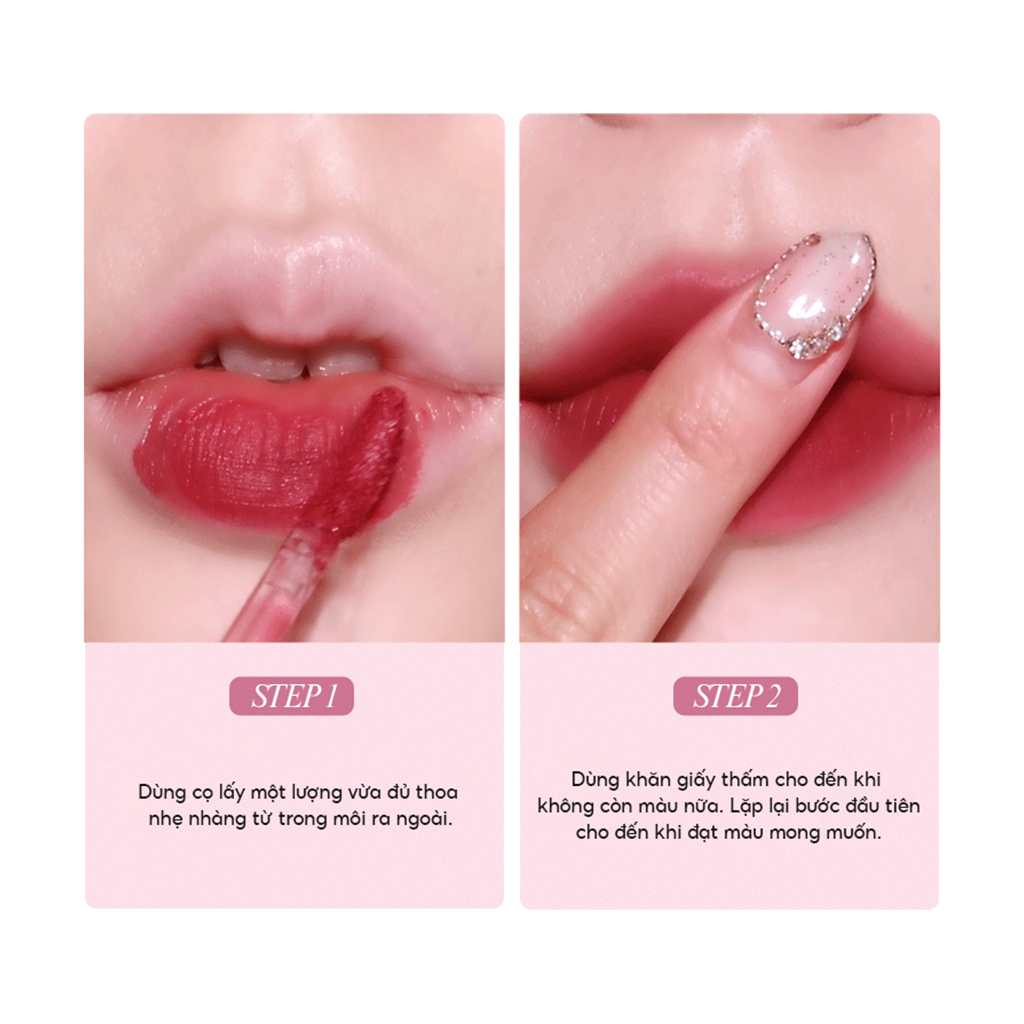 [FORENCOS] Son Kem Lâu Trôi Bisou Tattoo Velvet Tint Hỗ Trợ Môi Mềm Mịn 4g | BigBuy360 - bigbuy360.vn