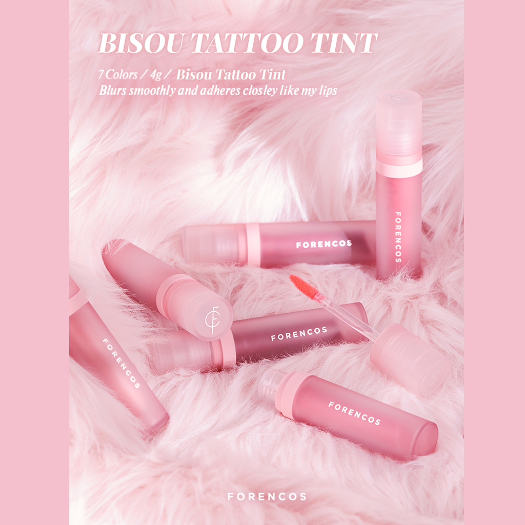 [FORENCOS] Son Kem Lâu Trôi Bisou Tattoo Velvet Tint Hỗ Trợ Môi Mềm Mịn 4g | BigBuy360 - bigbuy360.vn