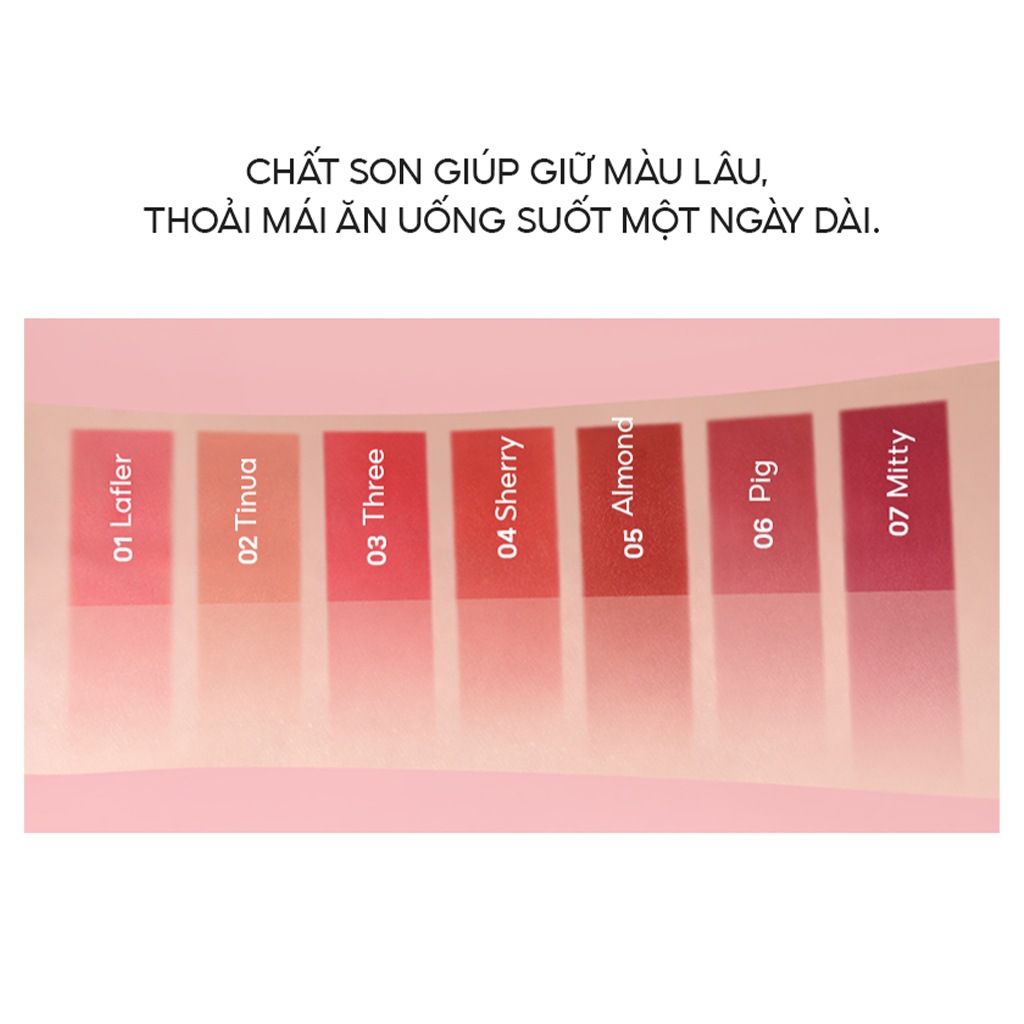 [FORENCOS] Son Kem Lâu Trôi Bisou Tattoo Velvet Tint Hỗ Trợ Môi Mềm Mịn 4g | BigBuy360 - bigbuy360.vn