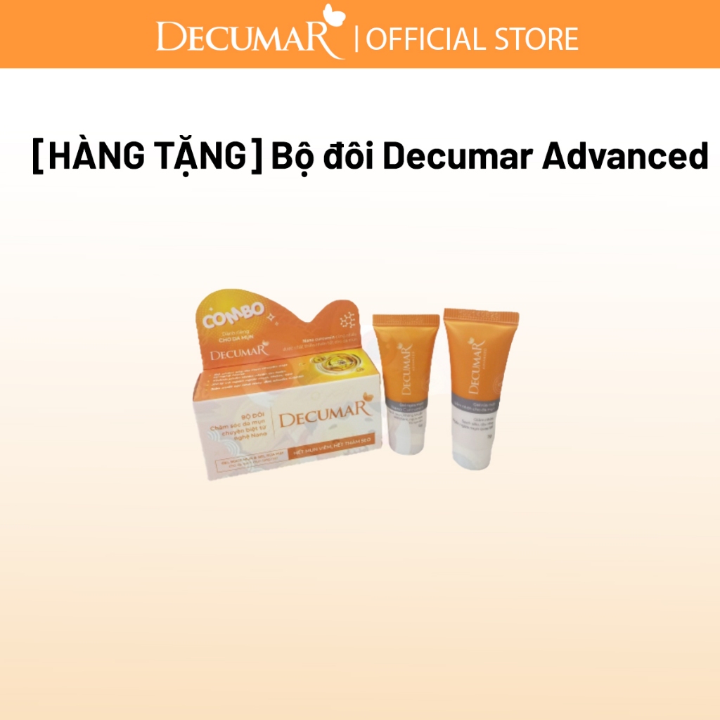 Bộ đôi sample Decumar [ HÀNG TẶNG KHÔNG BÁN ] gel ngừa mụn 5g và gel rửa mặt 7g