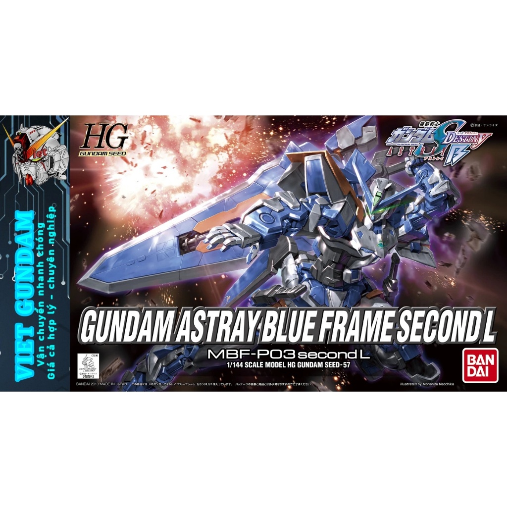 Mô hình lắp ráp HG Gundam Astray Blue Frame Second L