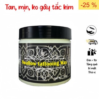 Vaseline tattoo, vaseline phun xăm, vaseline xăm hình Swallow Sơn én hũ to 350g. Dạng kem dễ tan, ko bị tắc mũi kim