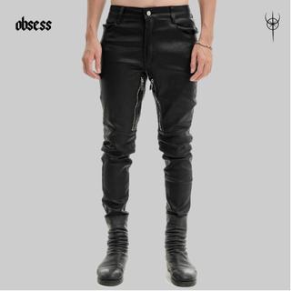 Quần jean vải wax 2 khóa đùi obsess brand double zipper jean wax