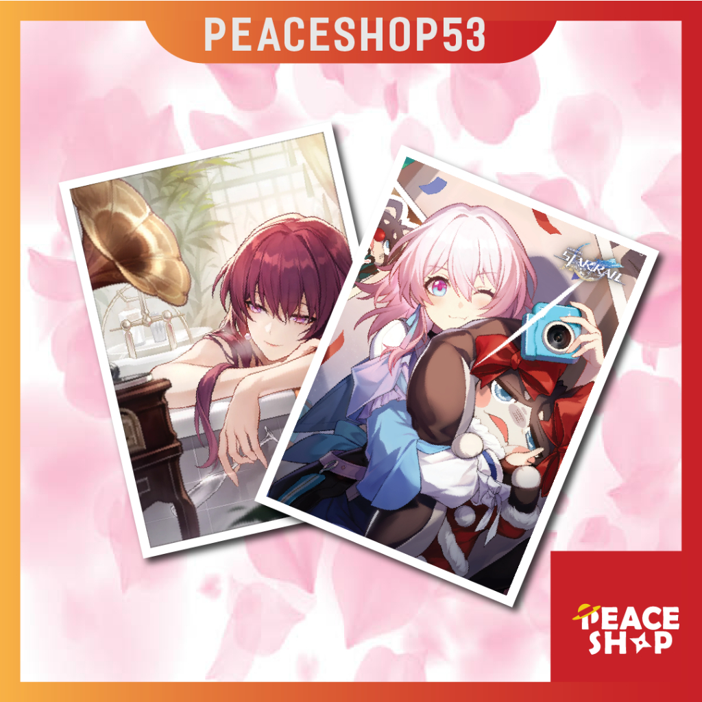 Poster Postcard 300gsm Honkai Star Rail GIẤY DECAL Tranh Dán Tường Anime Manga Game Honkai Star Rail