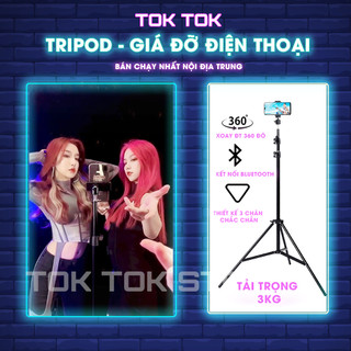 Giá đỡ điện thoại - Tripod quay chụp chân đèn livestream đỡ máy ảnh cứng bền đẹp chắc chắn triệu view cao 70cm đến 2m1
