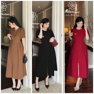 đầm đi tiệc , đầm xòe dáng dài đính đá sang trọng