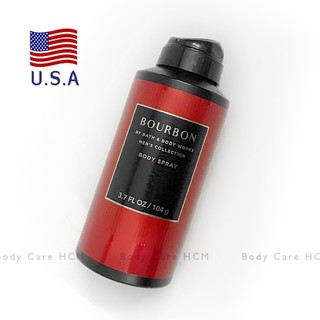 Chính hãng USA | Xịt Thơm khử mùi body Bourbon cho Nam giới cấn nhẹ date tháng 11/2024 - Bath & Body Works