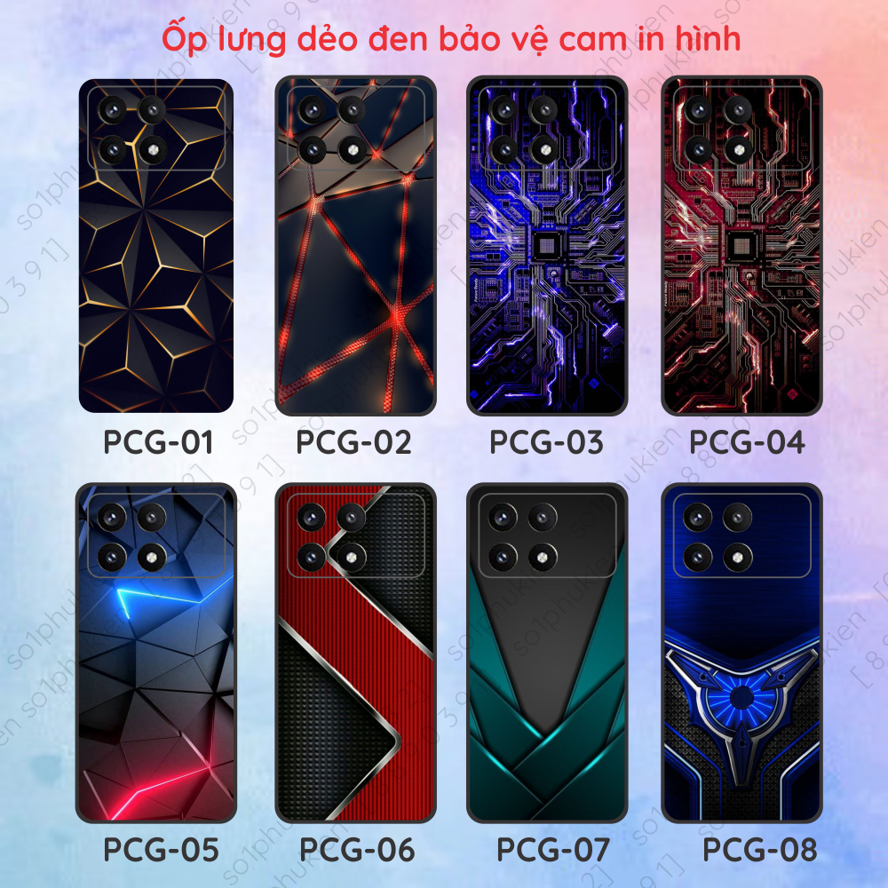 Ốp lưng Xiaomi K70 5G/ Xiaomi K70 Pro 5G dẻo đen in hình công nghệ... nhiều mẫu độc đáo, đẹp, sắc né